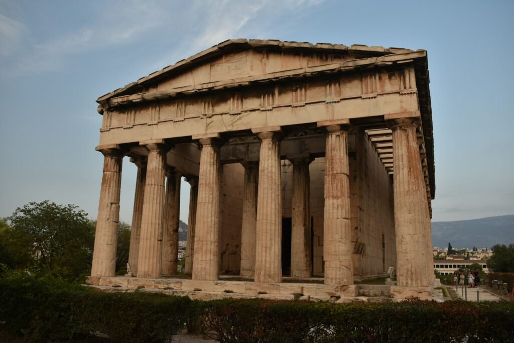 Temple of Hephaestus with columns